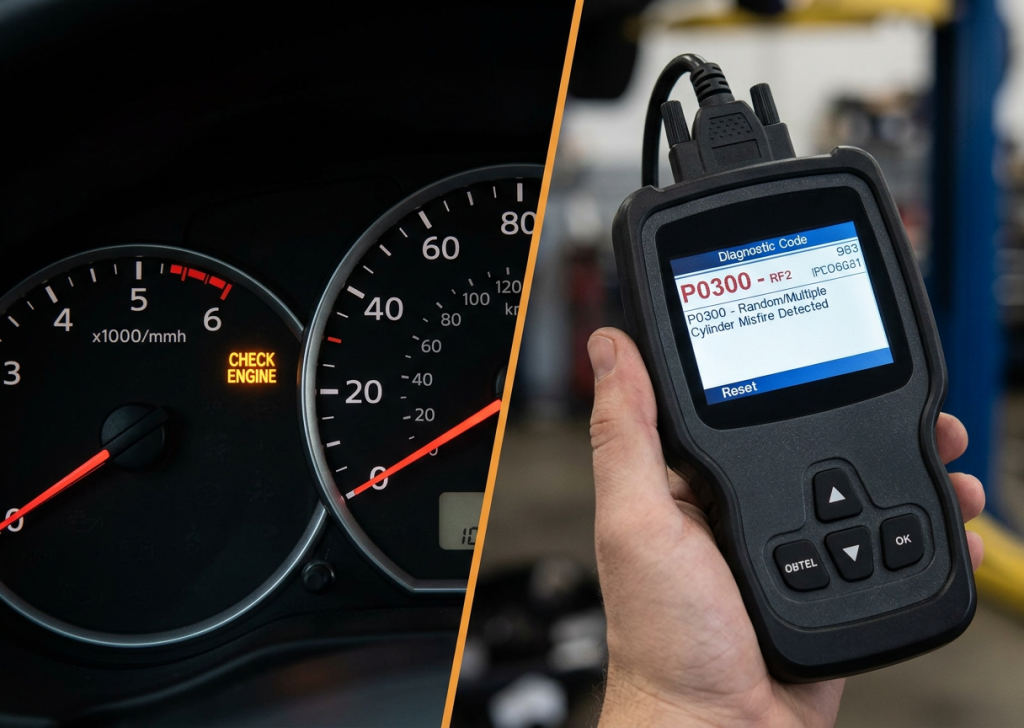 OBD2 Geek Diagnostic OBD2 Engine Result P0300 Code